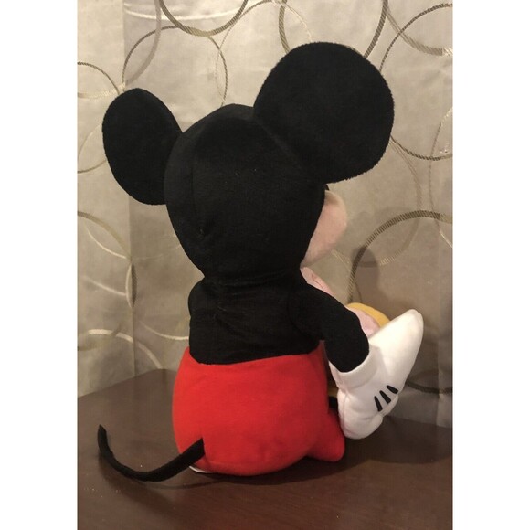 Disney Mickey Mouse Be My Valentine Plush Pink Heart Stuffed Animal Just Play - Picture 7 of 10